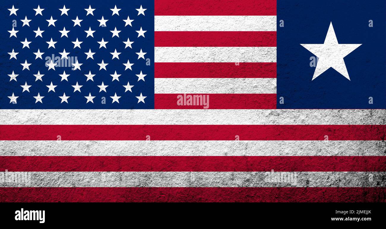 Usa liberia flag hi-res stock photography and images - Alamy