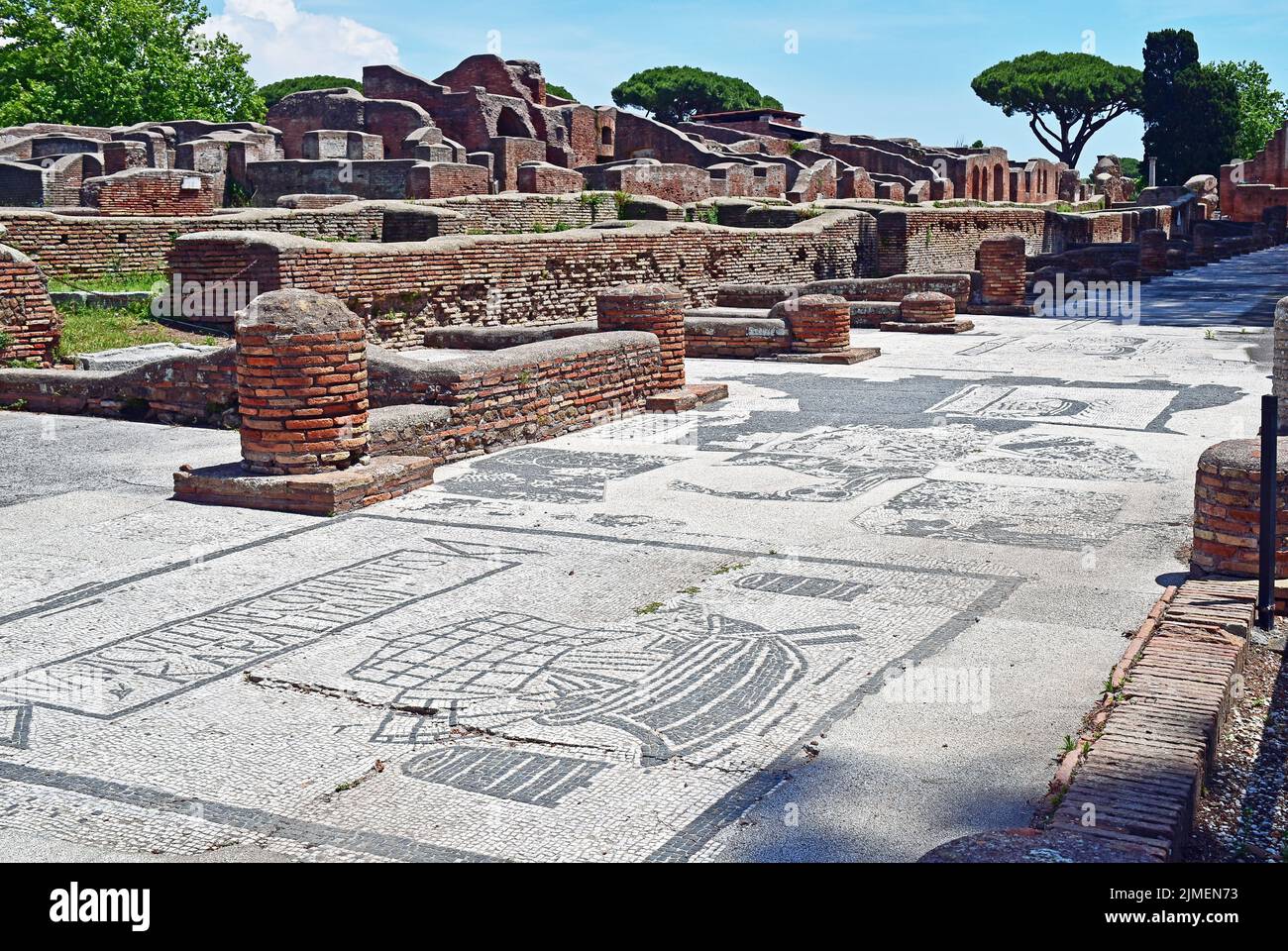 mosaics-in-the-ostia-antica-lazio-italy-stock-photo-alamy