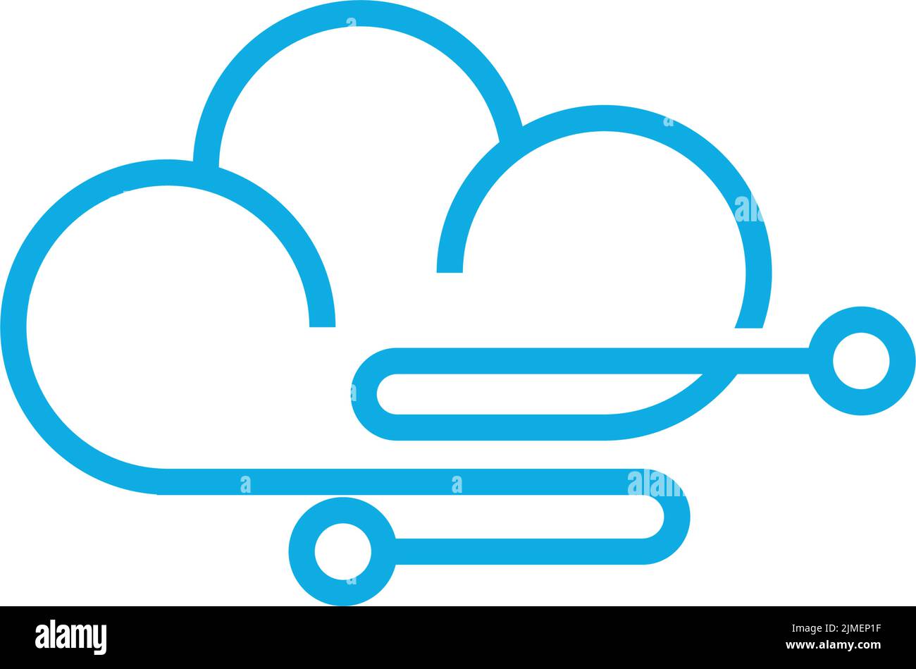 Cloud logo icon design illustration template vector Stock Vector