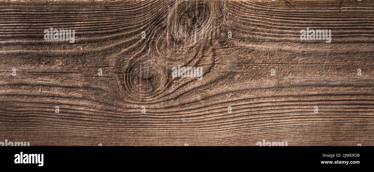 Dark Brown Wood Texture with Scratches as Background Stock Photo