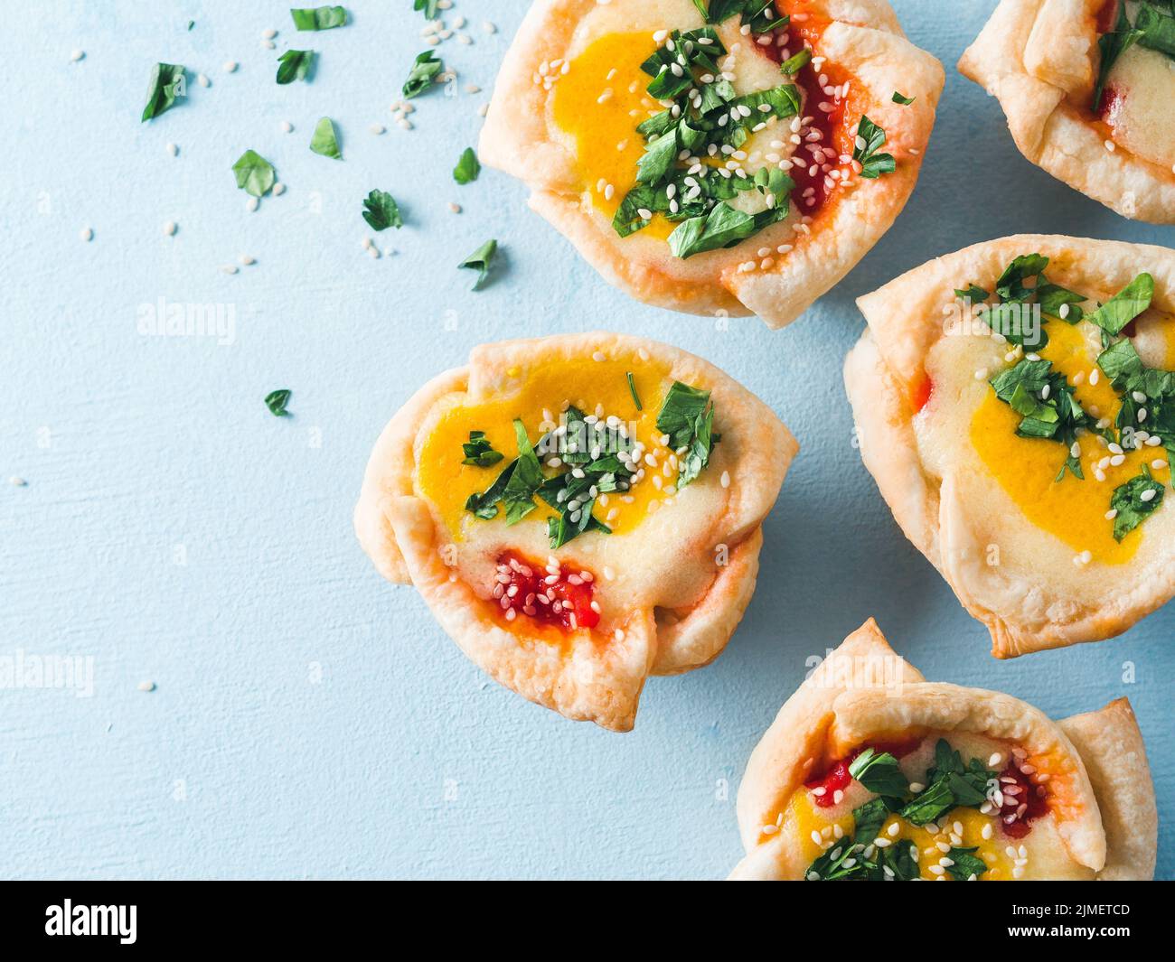 Vegan Shakshouka cups with vegan tofu eggs Stock Photo Alamy