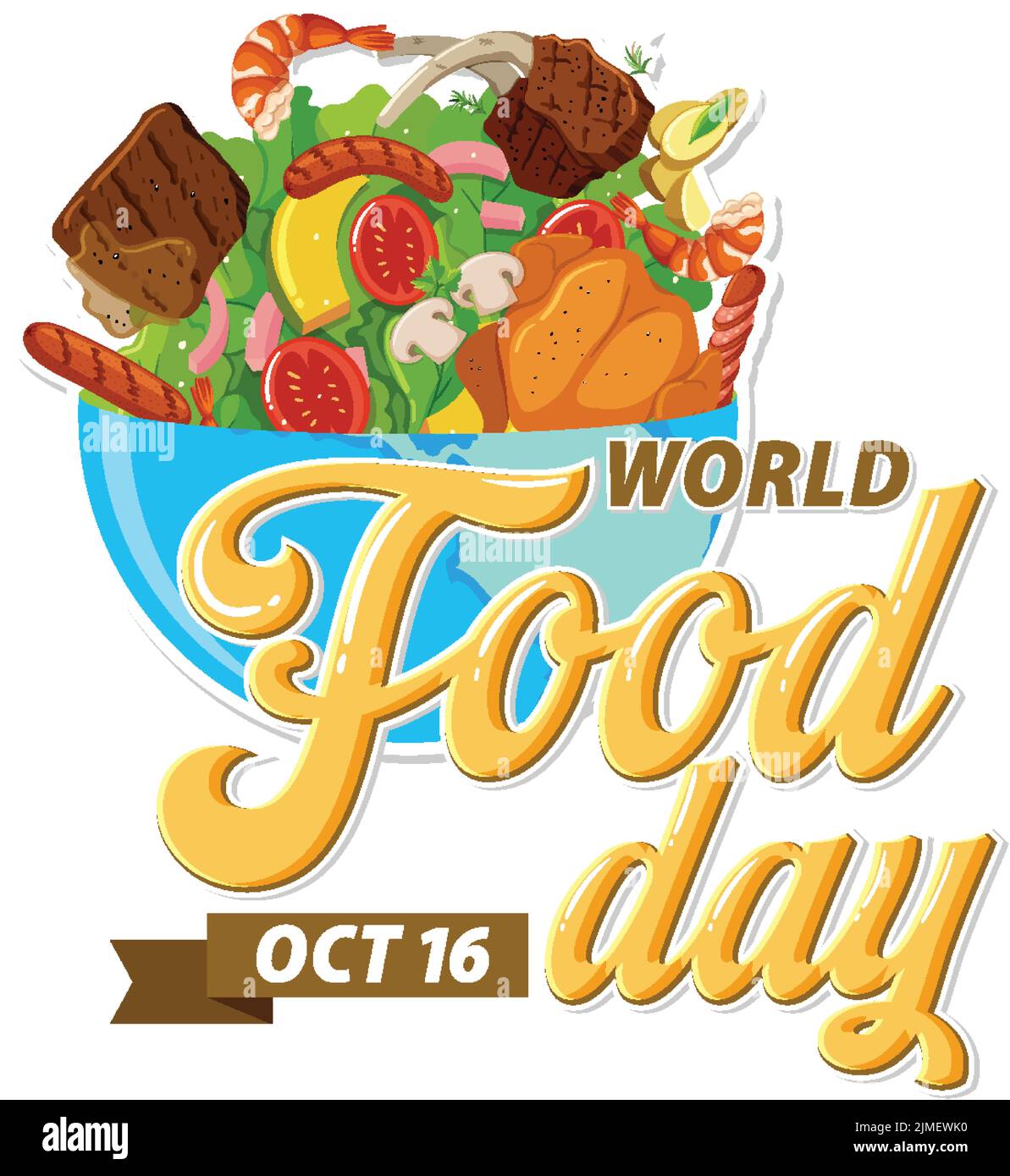 World Food Day Banner Template illustration Stock Vector Image & Art ...