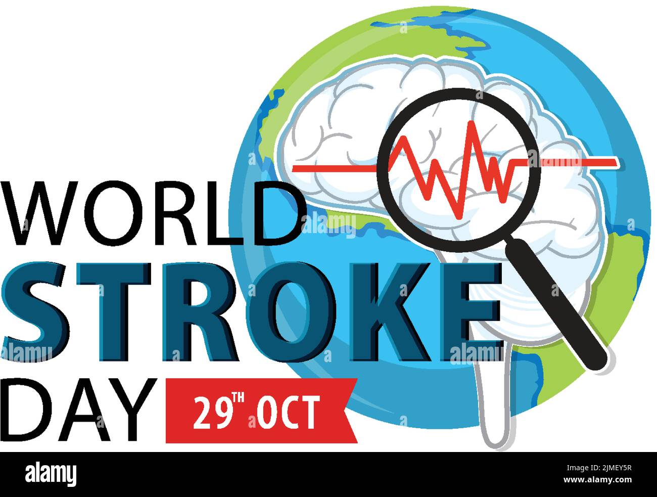 World Stroke Day Banner Design illustration Stock Vector Image & Art
