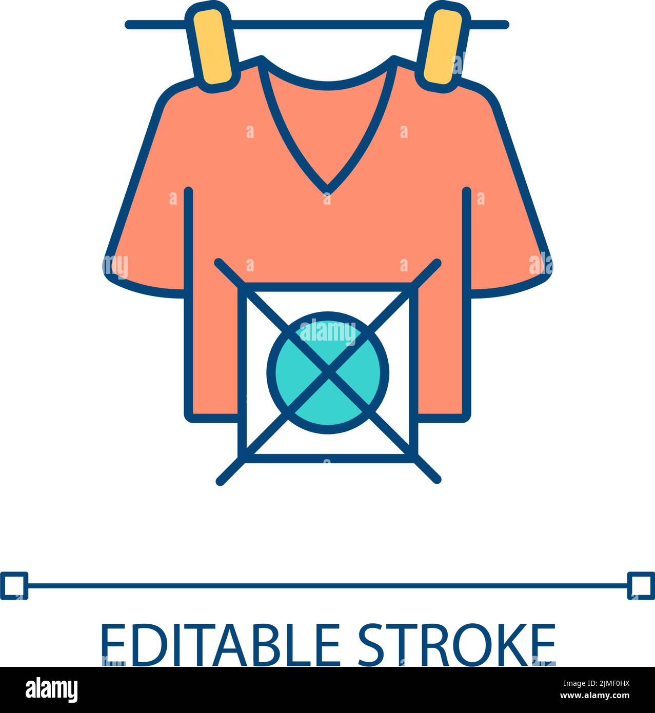 Do not tumble dry RGB color icon Stock Vector Image & Art Alamy