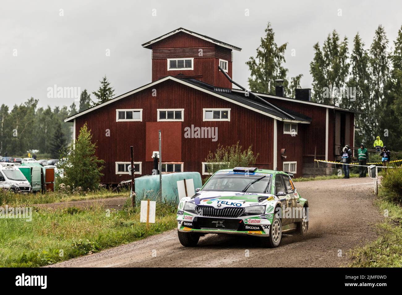20 LINDHOLM Emil (fin), HAMALAINEN Reeta (fin), Toksport WRT 2, Skoda Fabia Evo, action during the Rally Finland 2022, 8th round of the 2022 WRC World Rally Car Championship, from August 4 to 7, 2022 at Jyvaskyla, Finland - Photo Nikos Katikis / DPPI Stock Photo