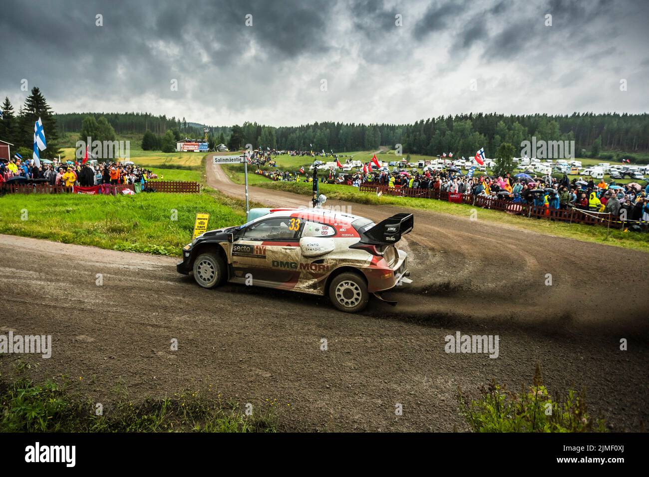 33 EVANS Elfyn (gbr), MARTIN Scott (gbr), Toyota Gazoo Racing WRT, Toyota GR Yaris Rally 1, action during the Rally Finland 2022, 8th round of the 2022 WRC World Rally Car Championship, from August 4 to 7, 2022 at Jyvaskyla, Finland - Photo Nikos Katikis / DPPI Stock Photo