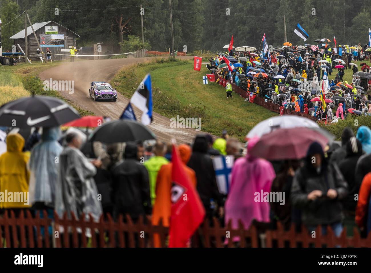07 LOUBET Pierre-Louis (era), LANDAIS Vincent (far), M-Sport Ford World Rally Team, Ford Puma Rally 1, action during the Rally Finland 2022, 8th round of the 2022 WRC World Rally Car Championship, from August 4 to 7, 2022 at Jyvaskyla, Finland - Photo Nikos Katikis / DPPI Stock Photo