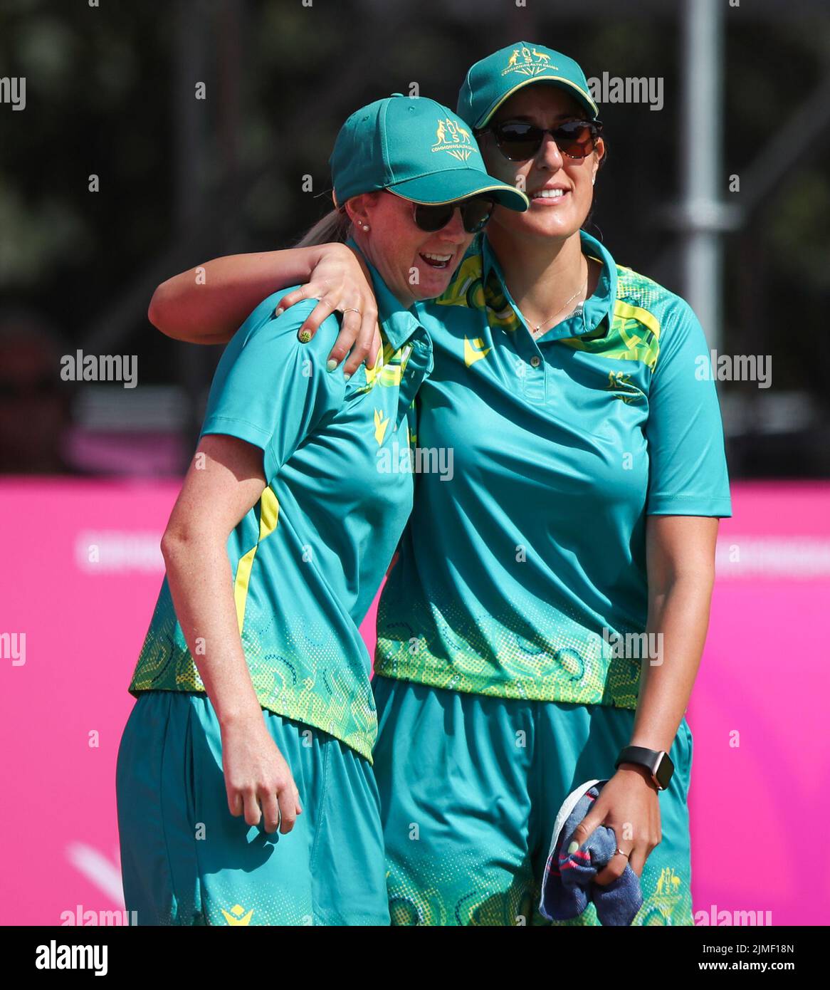 Australia’s Ellen Ryan (left) and Kristina Krstic in the Women's Pairs ...