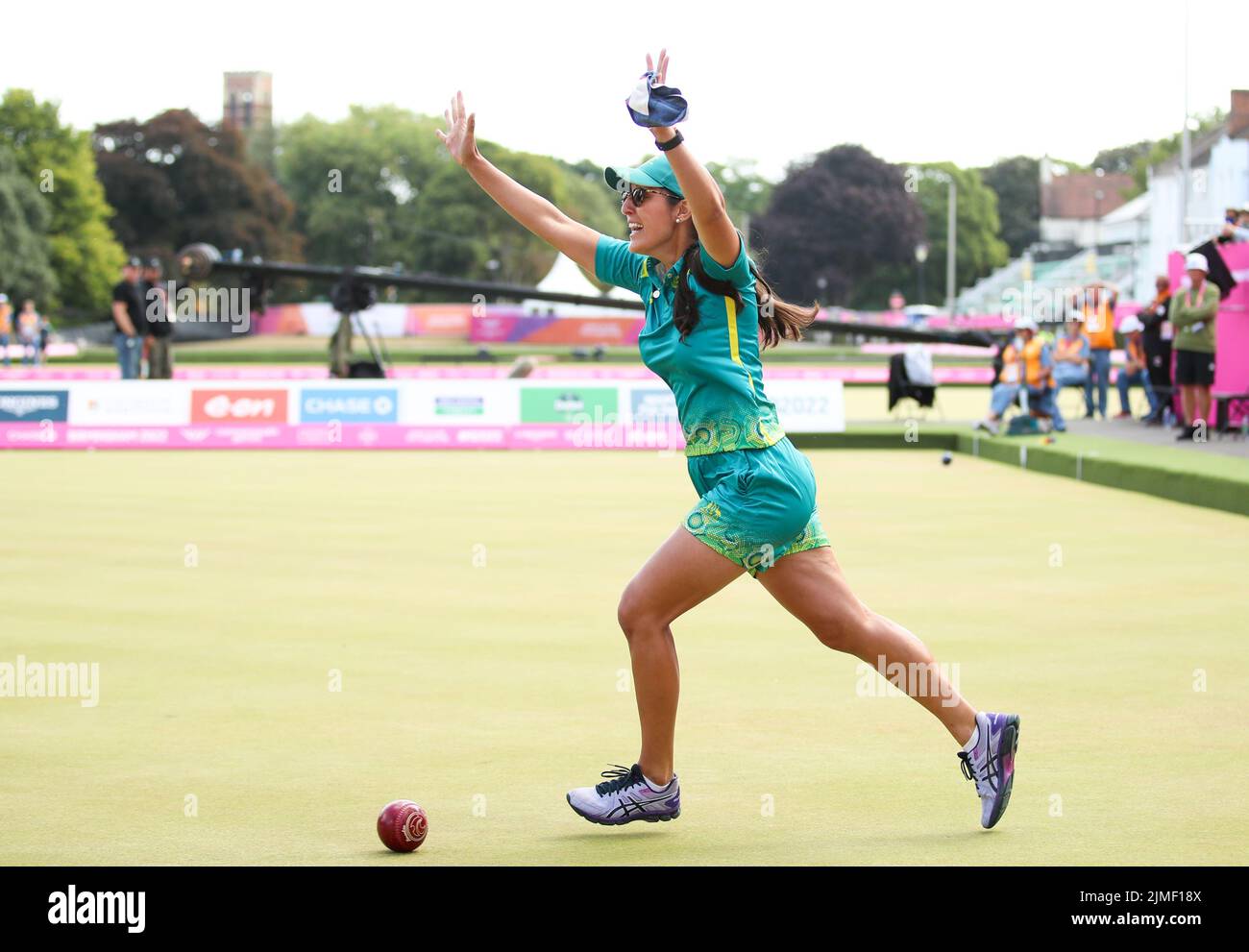 Australia’s Kristina Krstic celebrates their victory in Women's Pairs