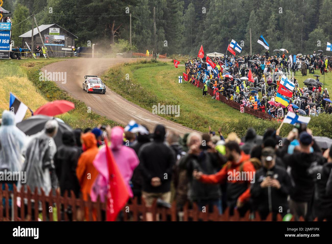 04 LAPPI Esapekka (fin), FERM Janne (fin), Toyota Gazoo Racing WRT, Toyota GR Yaris Rally 1, action during the Rally Finland 2022, 8th round of the 2022 WRC World Rally Car Championship, from August 4 to 7, 2022 at Jyvaskyla, Finland - Photo Nikos Katikis / DPPI Stock Photo