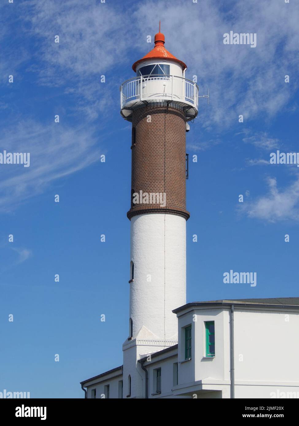 Timmendorf - Lighthouse at the harbour, Poel Island, Germany Stock Photo