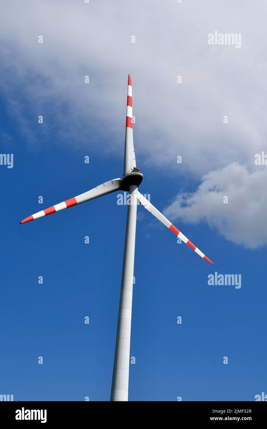 Austria, wind turbines, an alternative to environmental protection and energy production Stock Photo