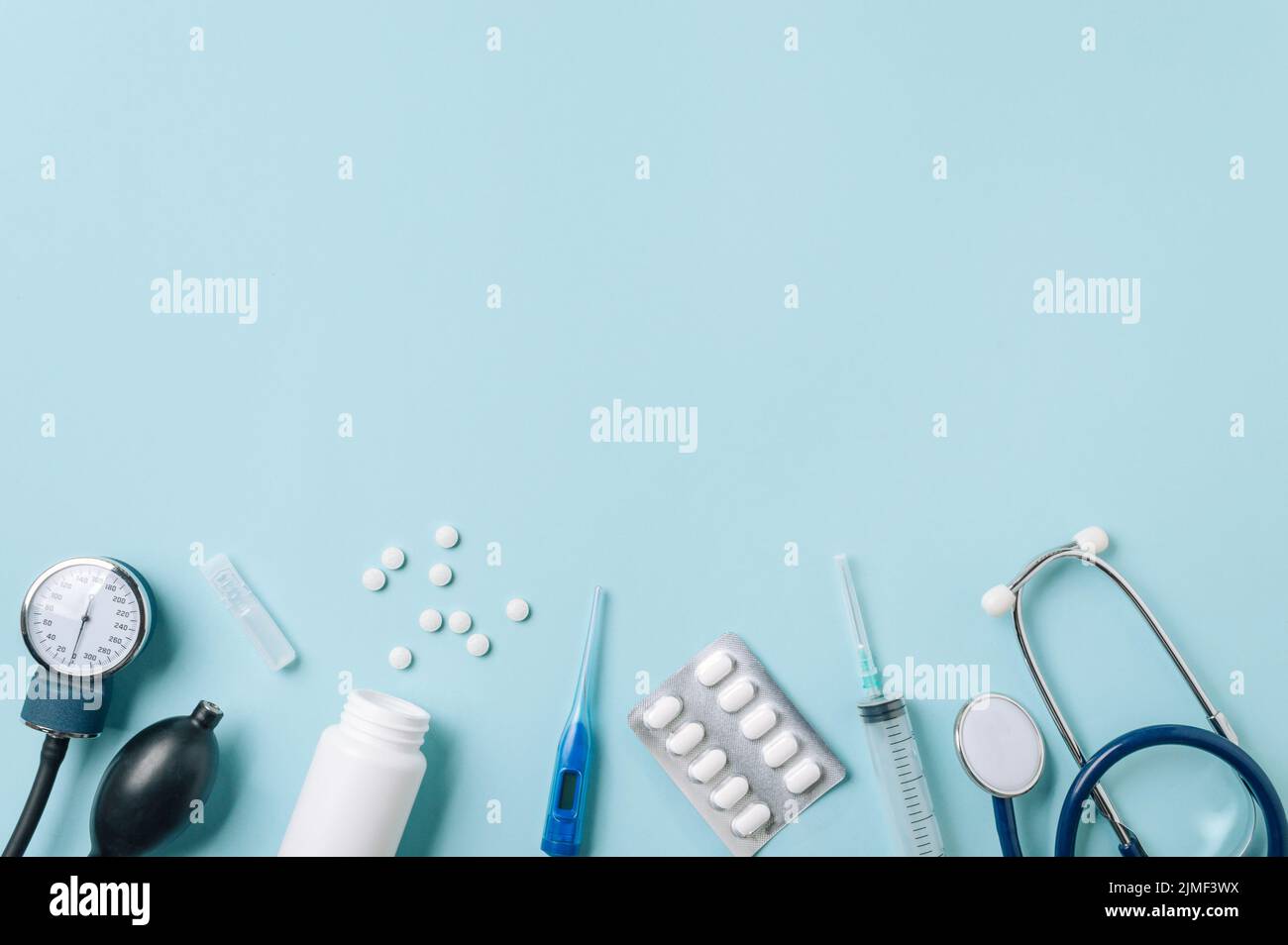 Medical concept. flat lay Stock Photo