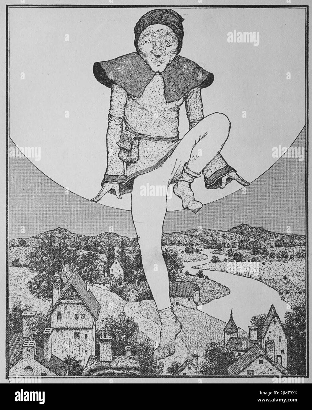 The Man In The Moon 1897 From Mother Goose In Prose By L Frank Baum Illustration By 