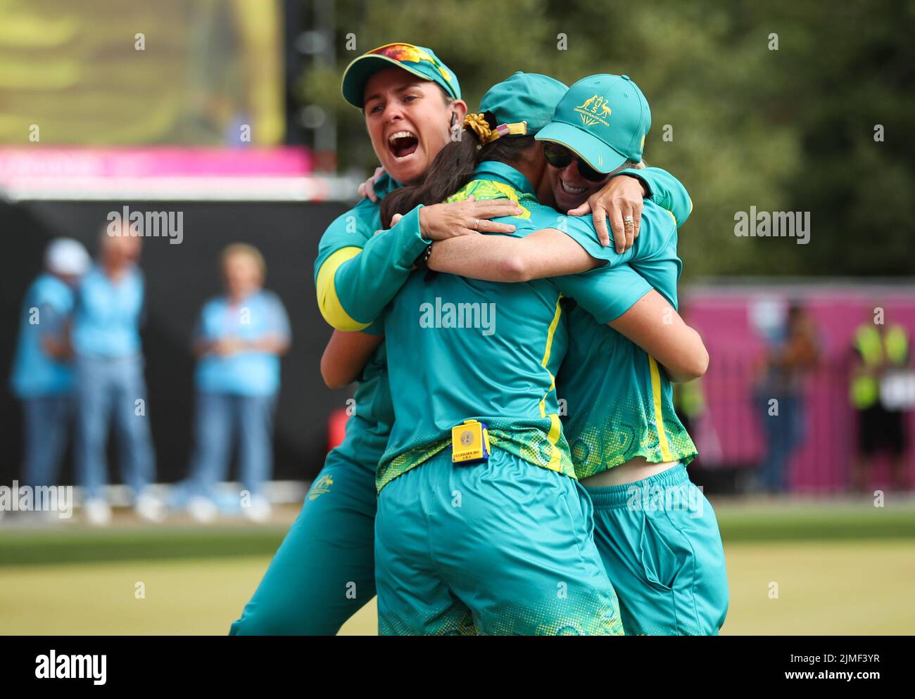 Australia’s Kristina Krstic and Ellen Ryan celebrate their victory in ...