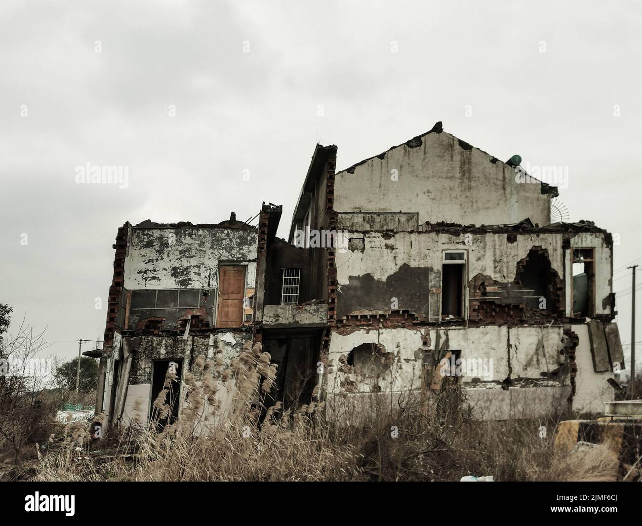 The ruins of an abandoned house Stock Photo - Alamy