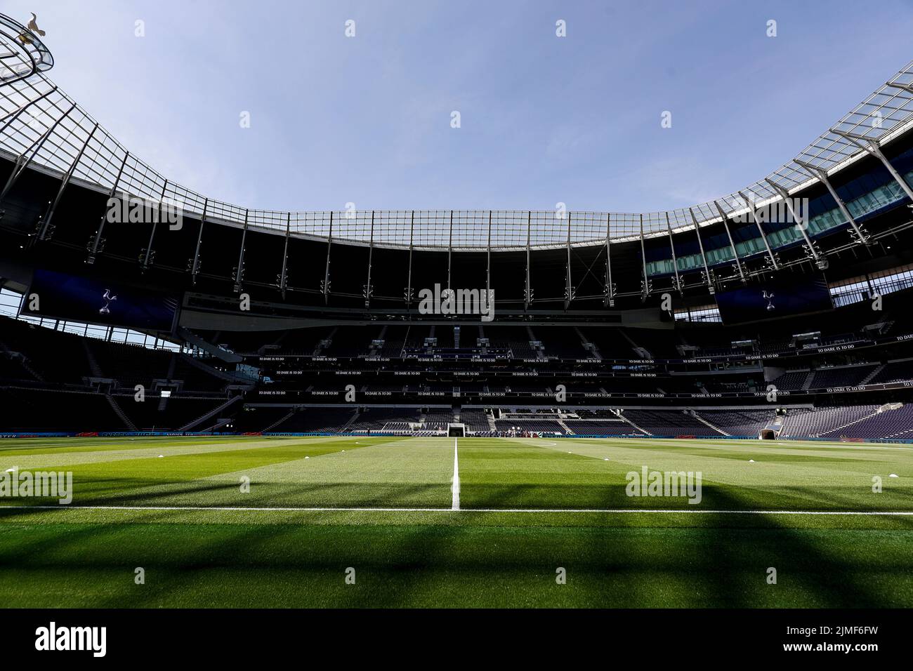 6th August 2022; Tottenham Hotspur Stadium. Tottenham, London, England; Premier League football, Tottenham versus Southampton: General view inside the Tottenham Hotspur Stadium Stock Photo