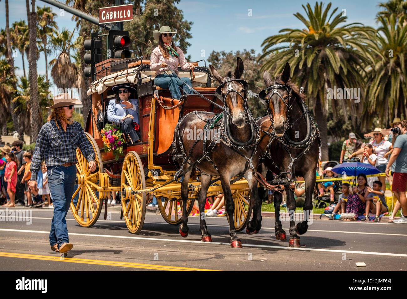 Santa Barbara, USA. 05th Aug, 2022. Old Spanish Day, Fiesta Historical