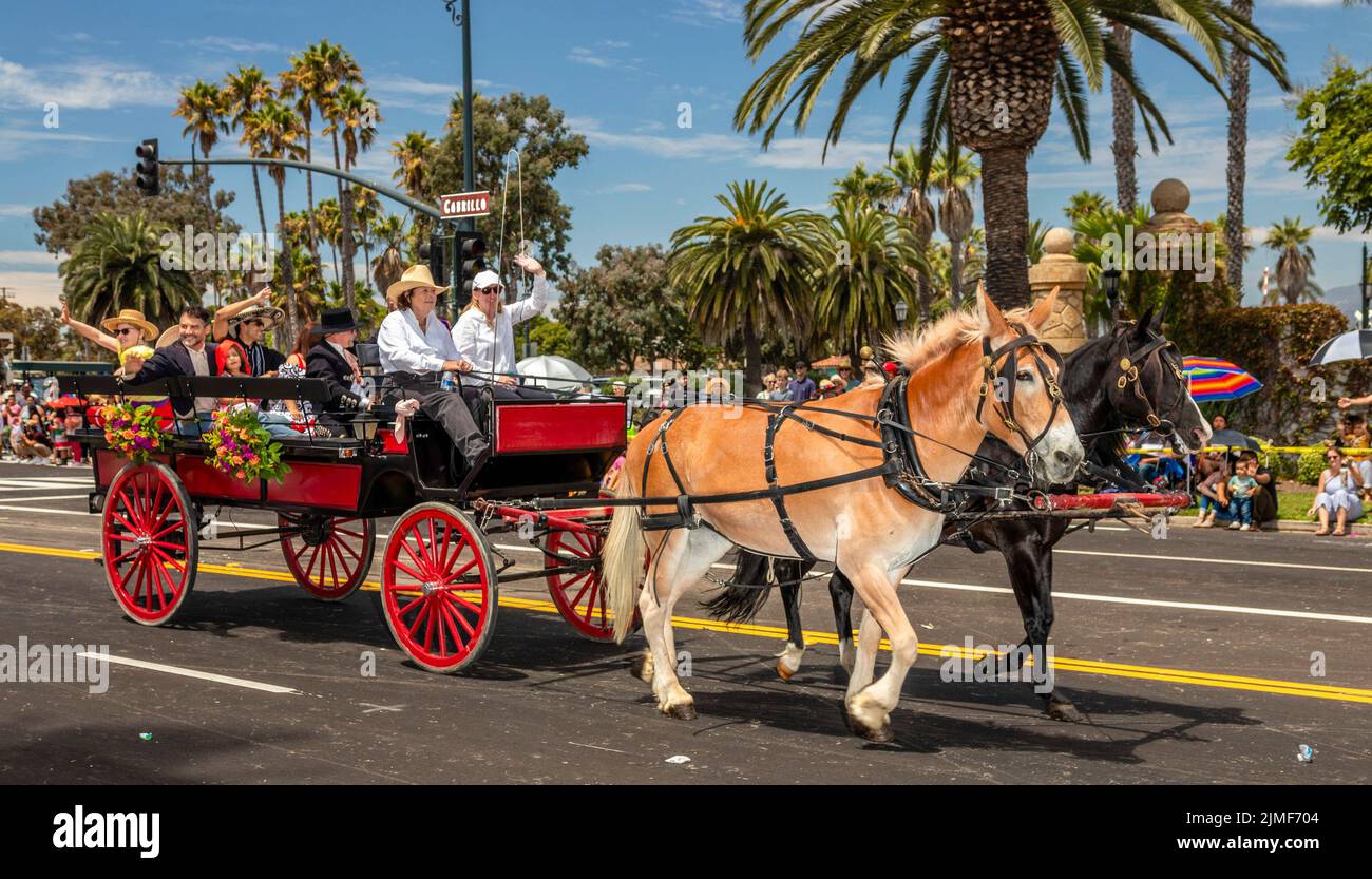 Santa Barbara, USA. 05th Aug, 2022. Old Spanish Day, Fiesta Historical