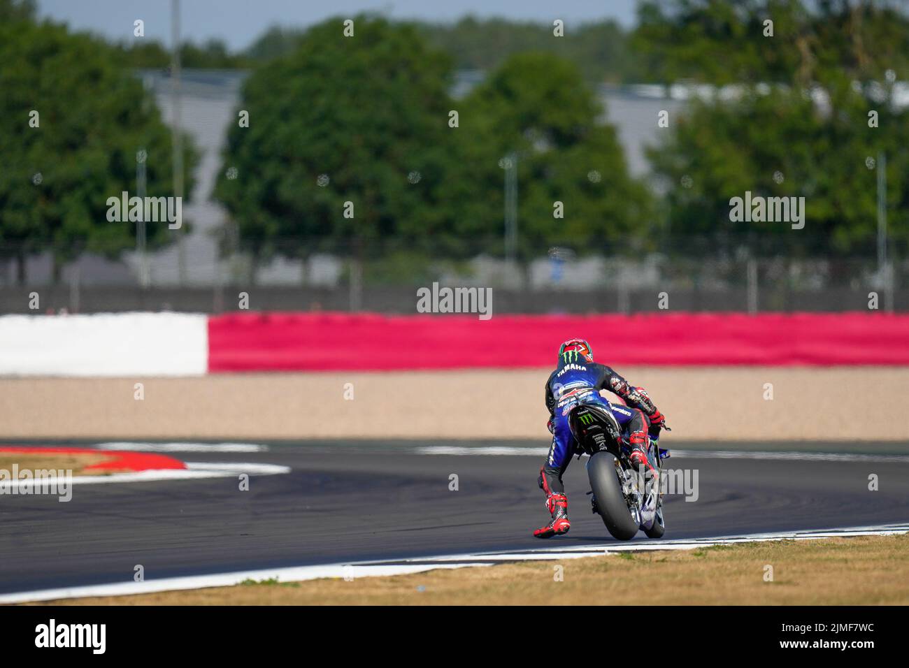 Towcester, UK. 06th Aug, 2022. Darryn BINDER (South Africa) of the WithU Yamaha RNF MotoGP Team during the 2022 Monster Energy Grand Prix MotoGP Free Practice 3 session at Silverstone Circuit, Towcester, England on the 6th August 2022. Photo by David Horn. Credit: PRiME Media Images/Alamy Live News Stock Photo