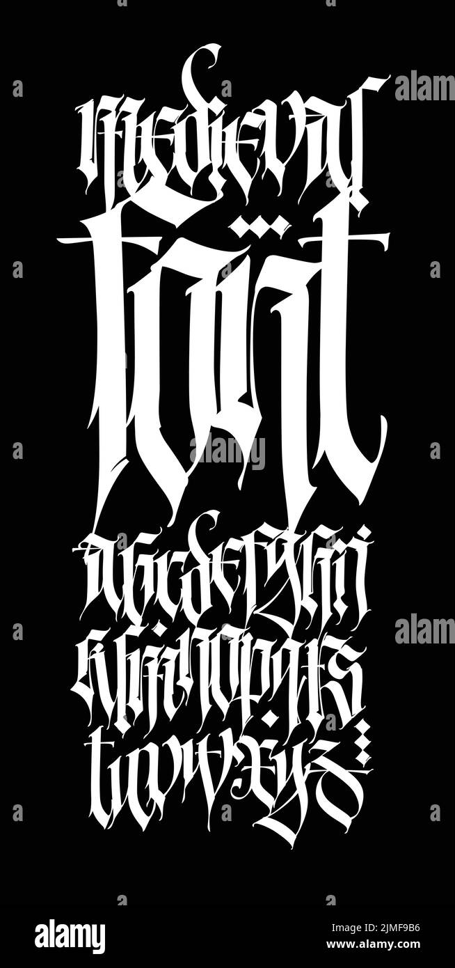 Historic gothic script Stock Vector Images - Alamy
