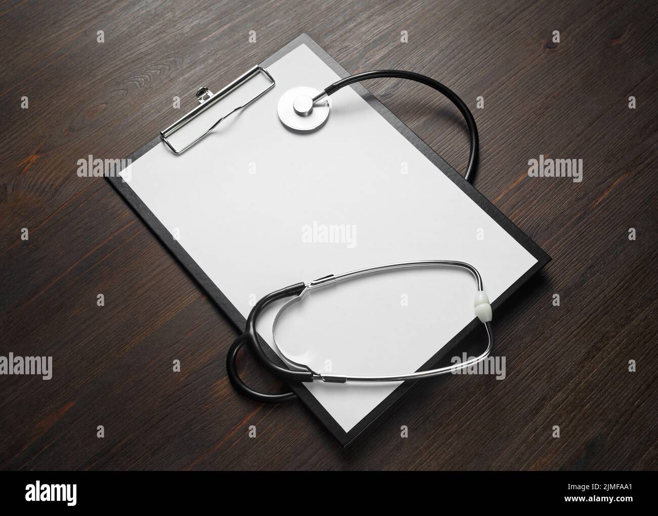 Medical clipboard, stethoscope Stock Photo Alamy