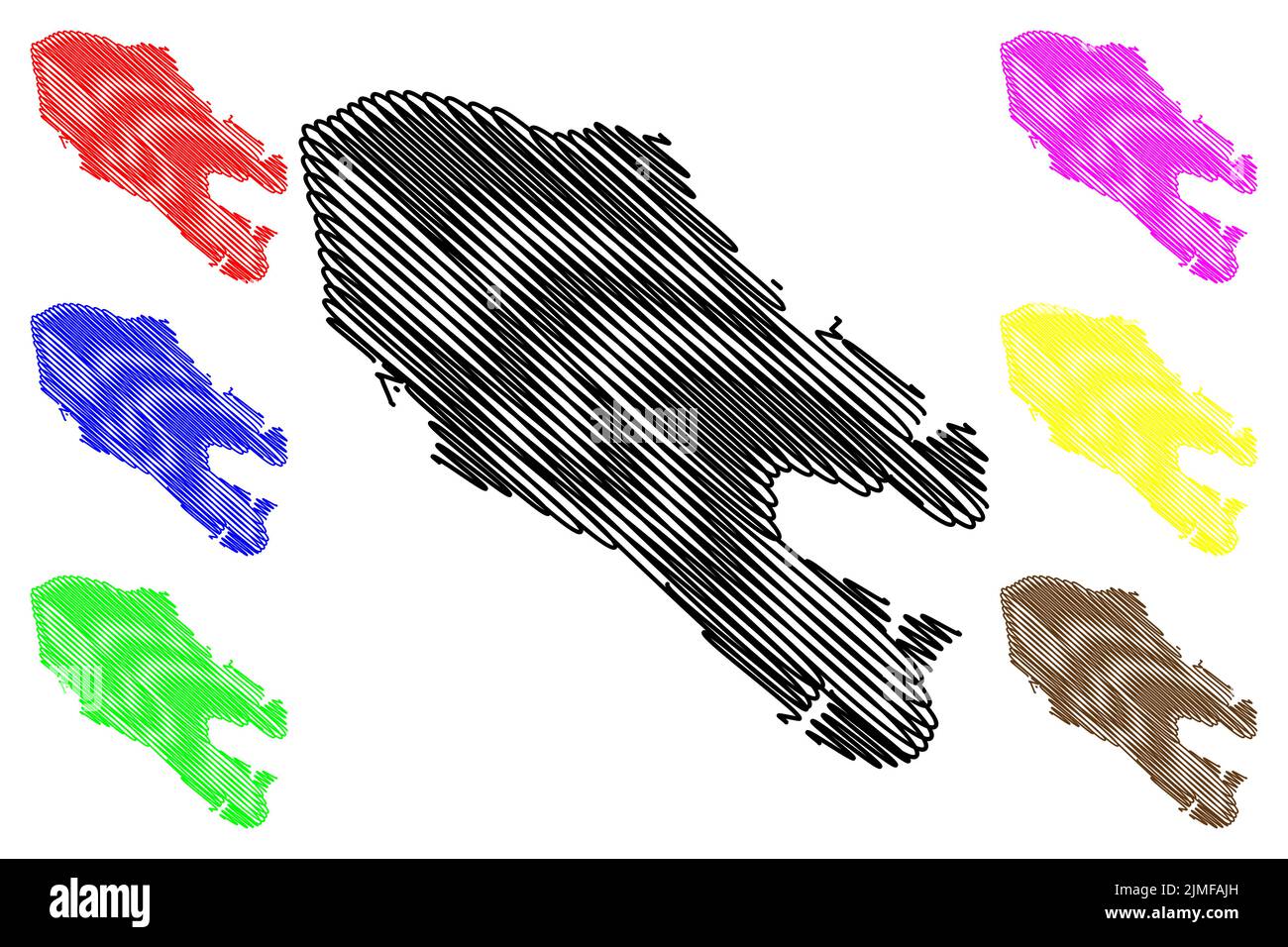 Traill island Kingdom of Denmark - Traill Island Kingdom Of Denmark Greenland North America Map Vector Illustration Scribble Sketch Traill Map 2JMFAJH 