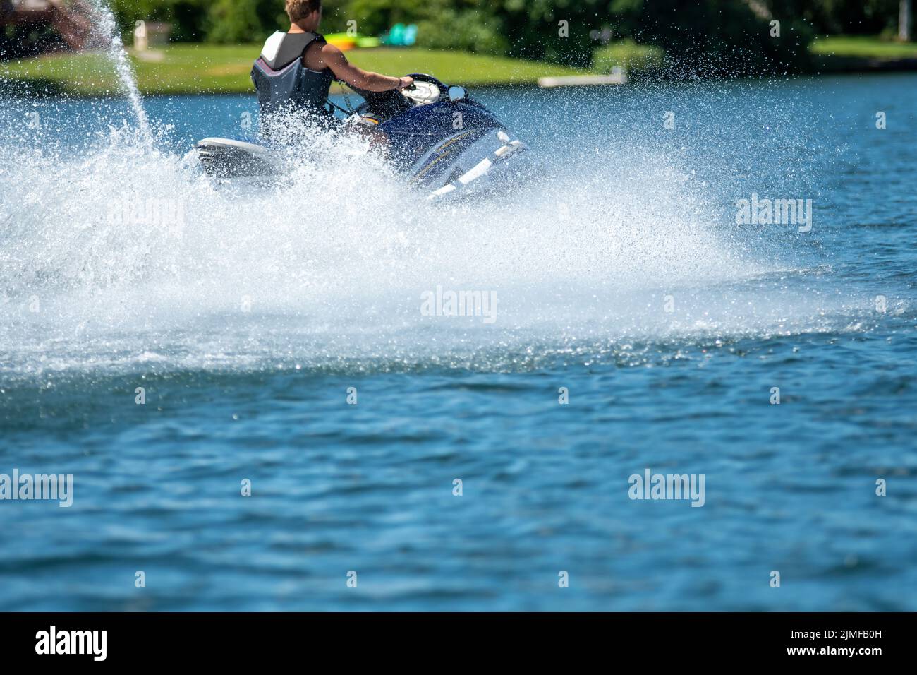 Water jet rider, jet skiing Stock Photo - Alamy