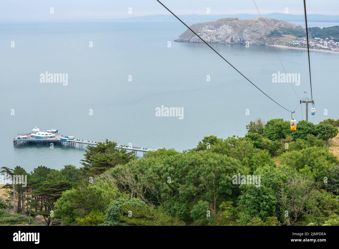 Cable Car to the Top of Llandudnos Mountain the Great Orme. UK