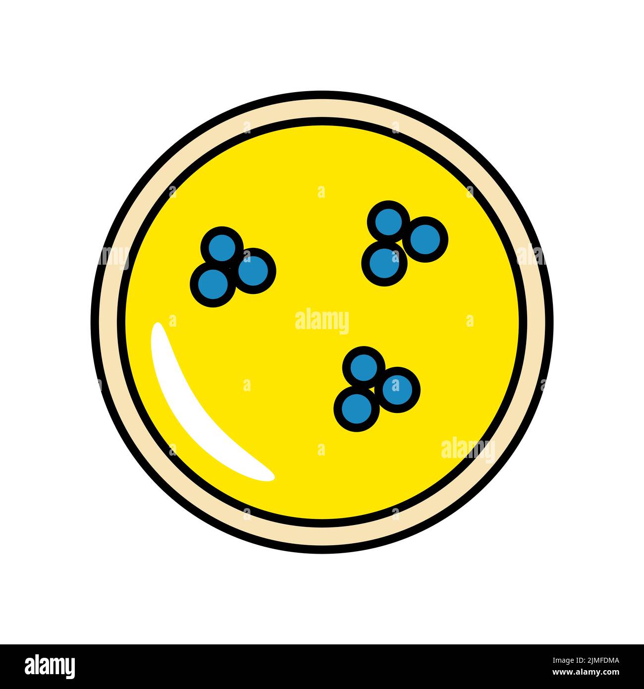 Petri Dish with Bacteria Laboratory Experiment Stock Vector Image & Art