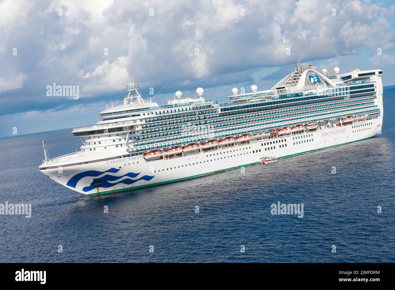 Royal Princess is operated by Princess Cruises line and has a capacity of 3600 passengers Stock Photo