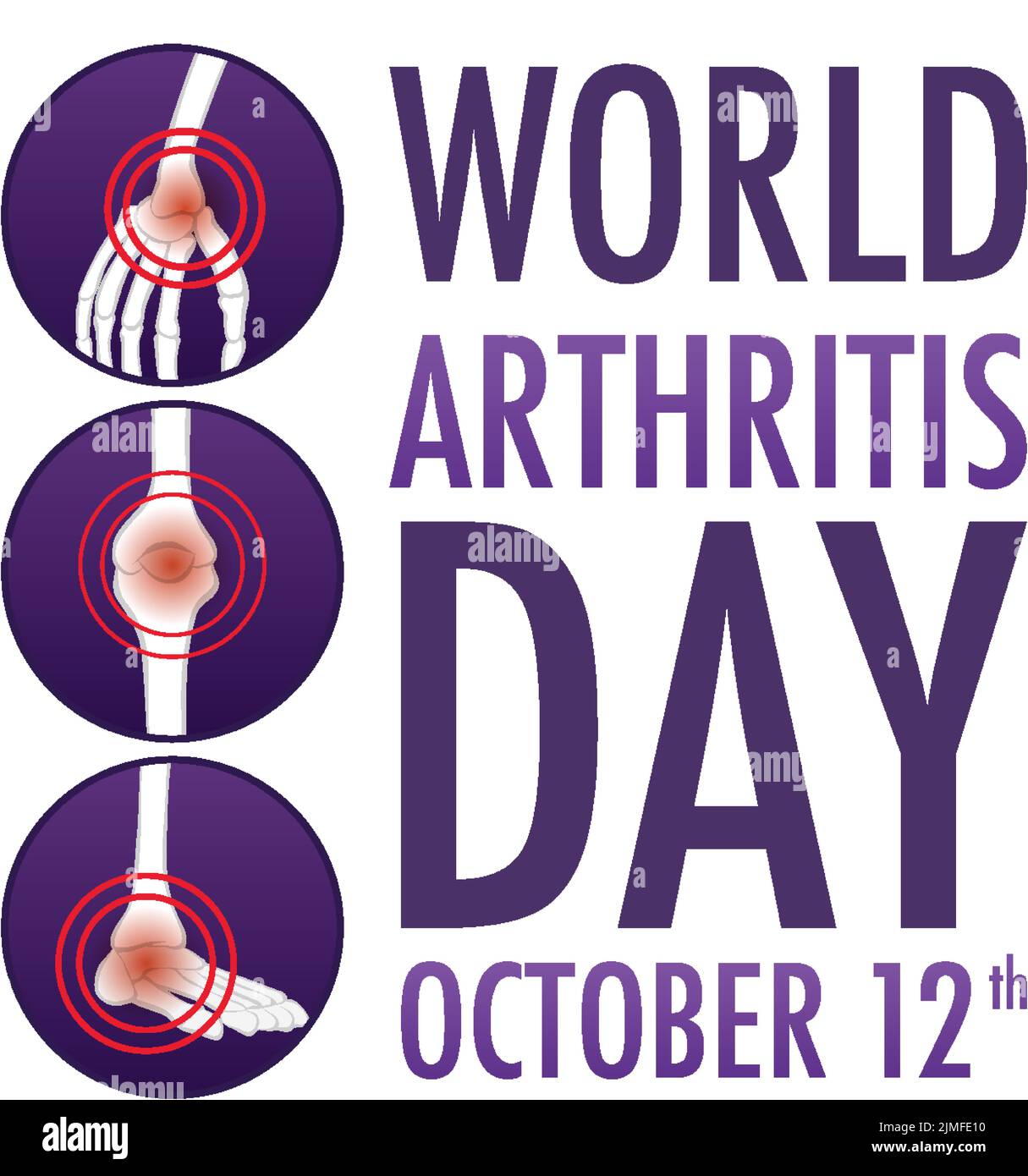World Arthritis Day Poster Design illustration Stock Vector Image & Art