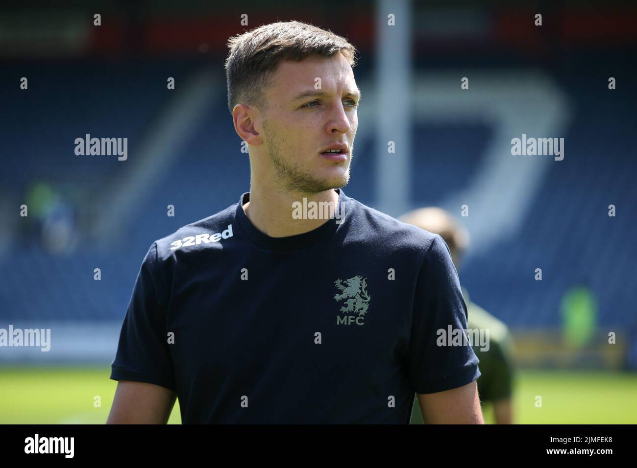 Dael Fry 6 of Middlesbrough arrives at the stadium Stock Photo Alamy