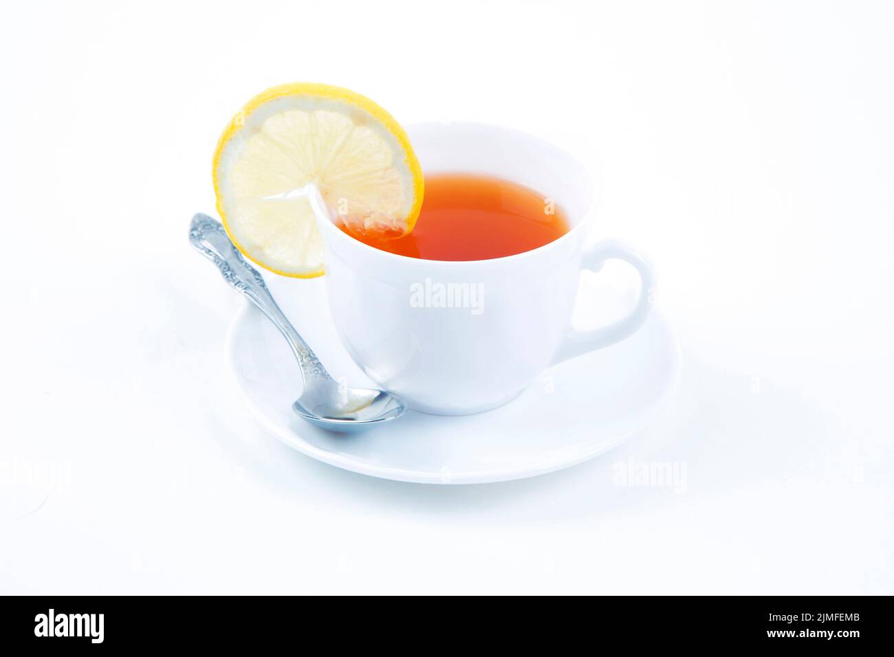 Cup of tea on a white background Stock Photo