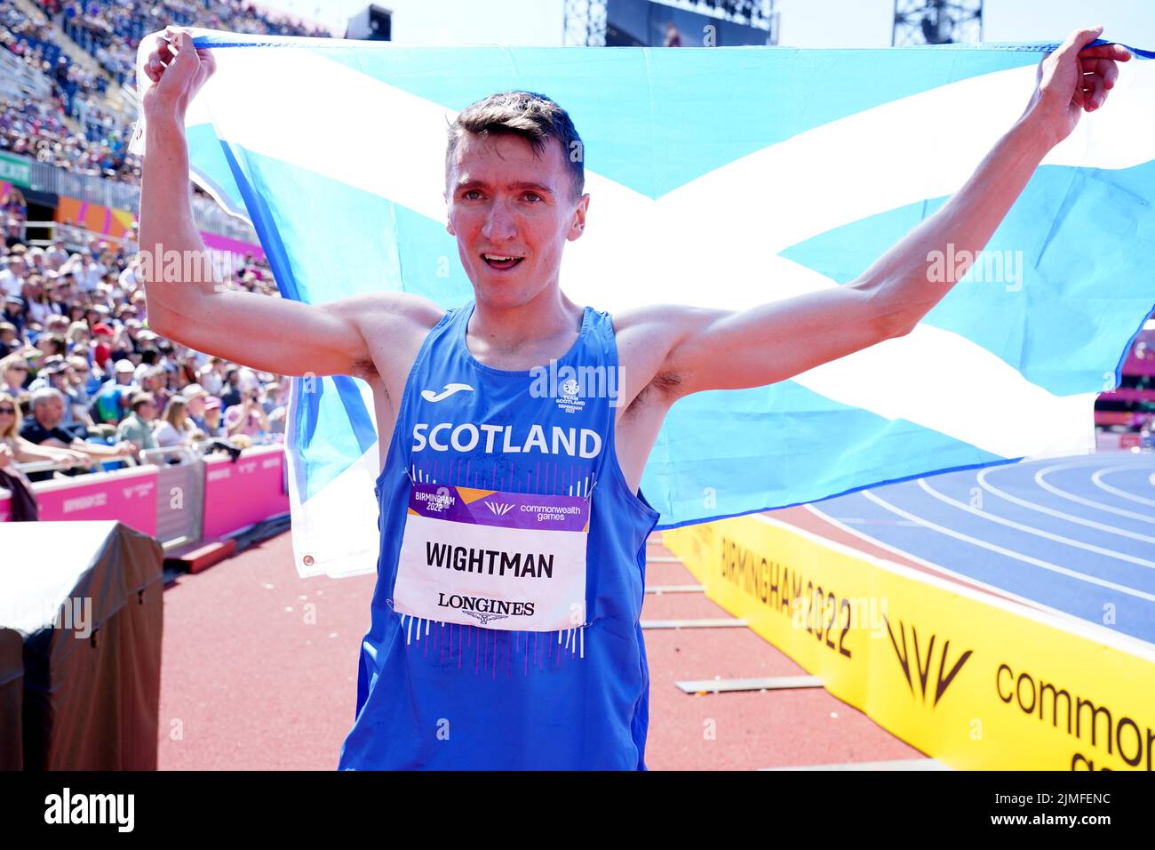 Scotlands Jake Wightman Celebrates Winning Bronze In The Mens 1500