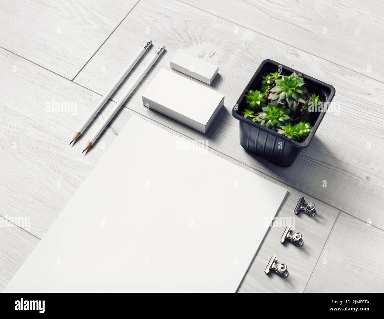 Blank stationery template Stock Photo - Alamy