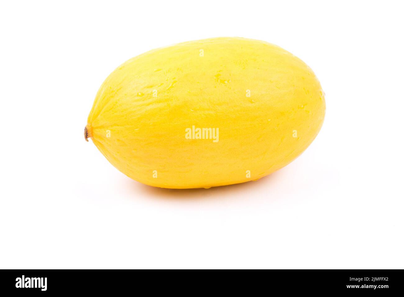 Fresh yellow melon on a white background Stock Photo
