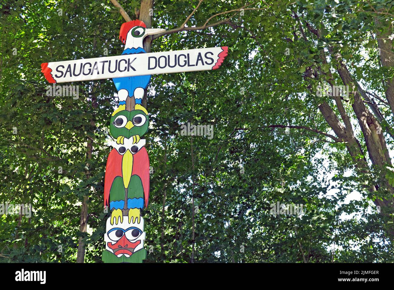 Designed in the 1960's by Deb Reeves purposely created to attract tourists to Saugatuck Douglas, Michigan, USA. Stock Photo