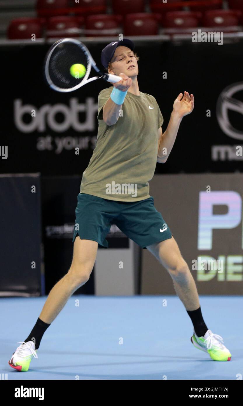 Alex de Minaur vs Jannik Sinner, 2020 Sofia Open, ATP 250 Stock Photo Alamy