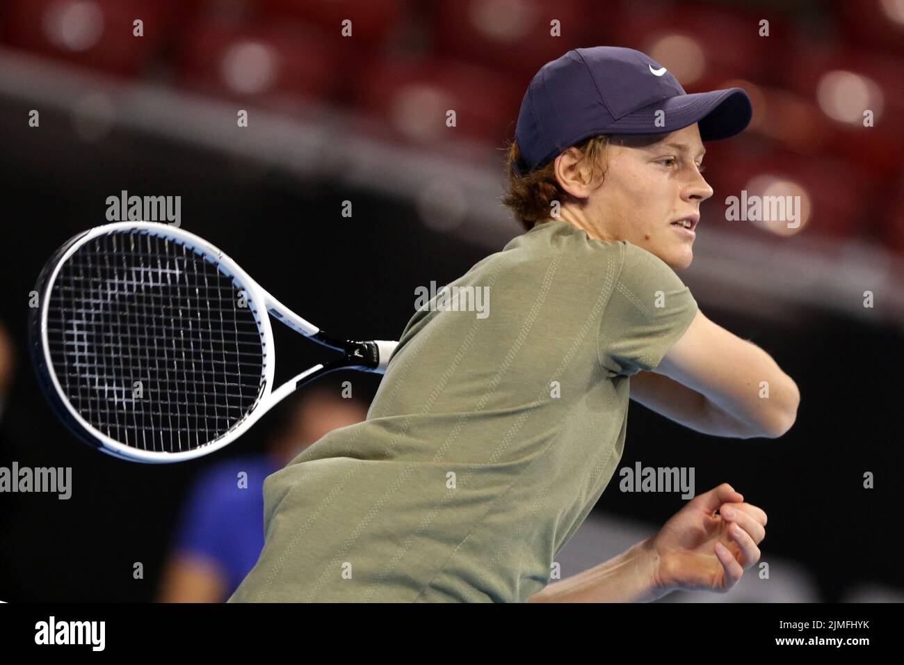 Alex de Minaur vs Jannik Sinner, 2020 Sofia Open, ATP 250 Stock Photo Alamy