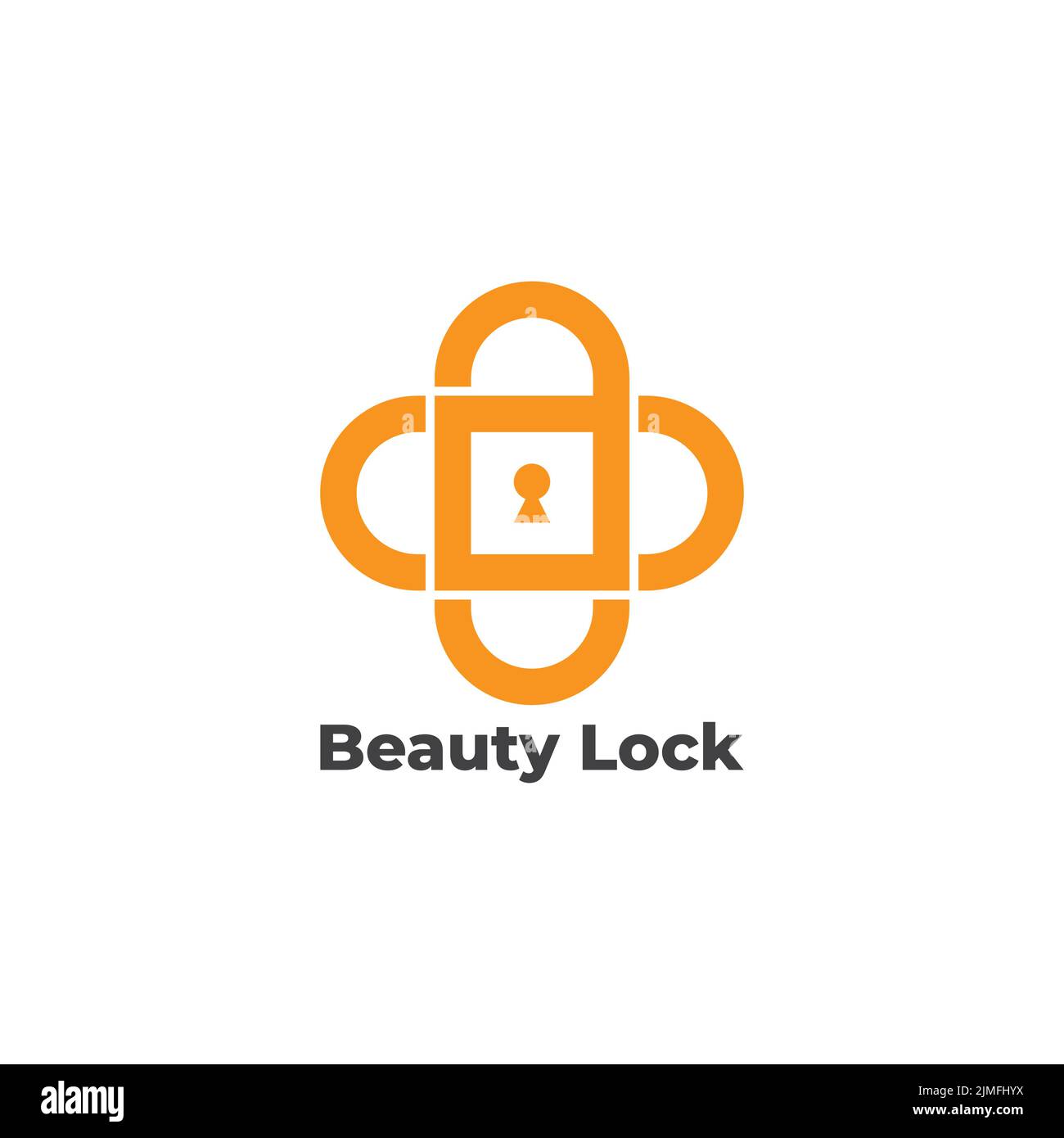 flower beauty lock symbol logo vector Stock Vector Image & Art Alamy