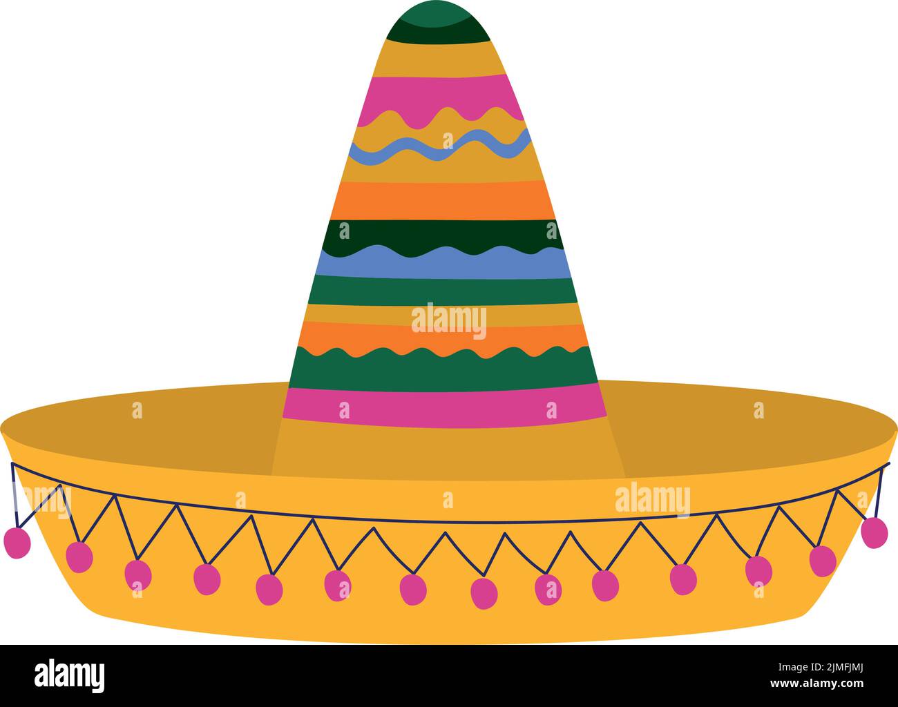 straw hat mexican Stock Vector Image & Art - Alamy