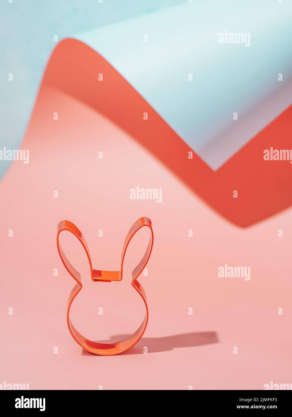 Easter bunny Cookie Cutter. Easter concept Stock Photo