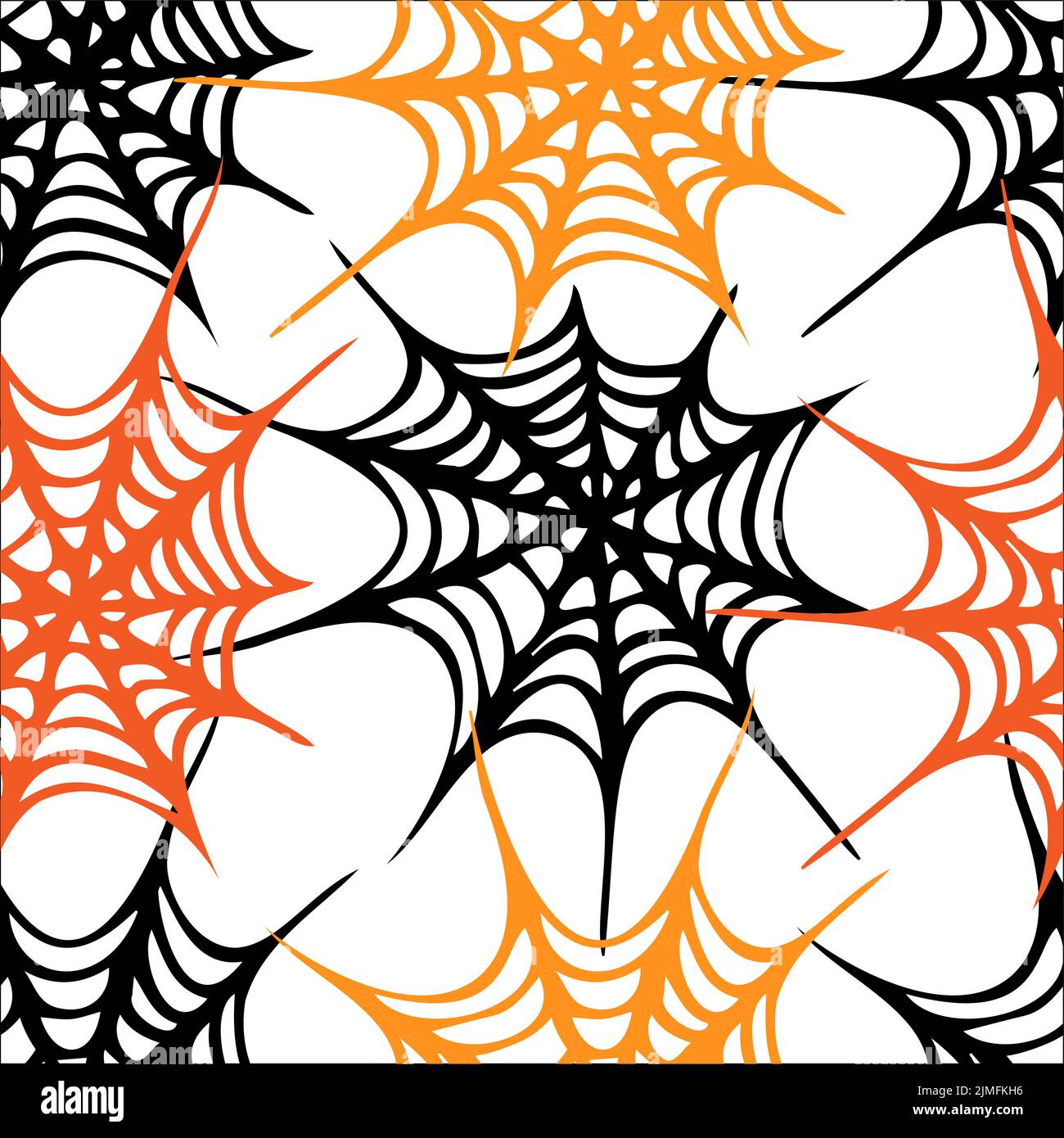 Spider web seamless pattern Stock Vector
