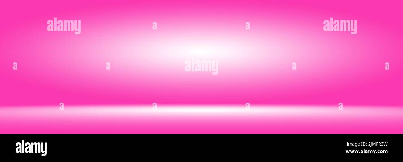 Abstact photographic Pink Gradient studio backdrop Background. Stock Photo