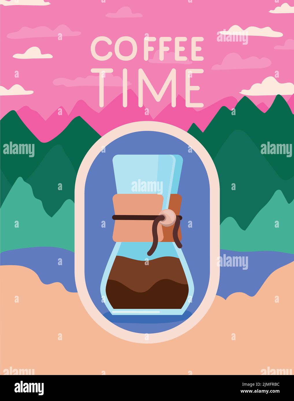 coffee time poster Stock Vector Image & Art Alamy