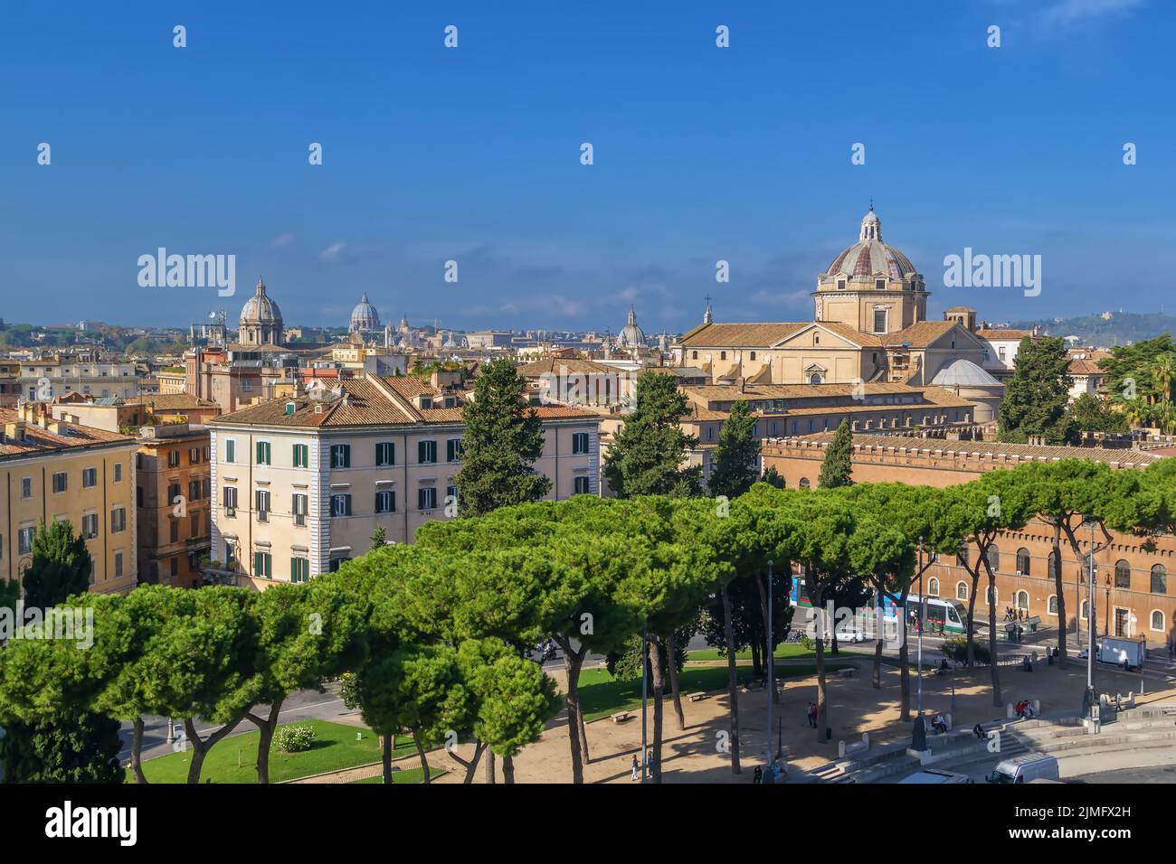 View of Rome, Italy Stock Photo