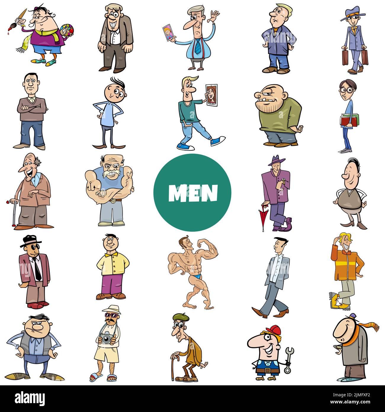 Cartoon Man Characters Big Set Stock Photo Alamy cartoon-man-characters-big-set-stock-photo-alamy