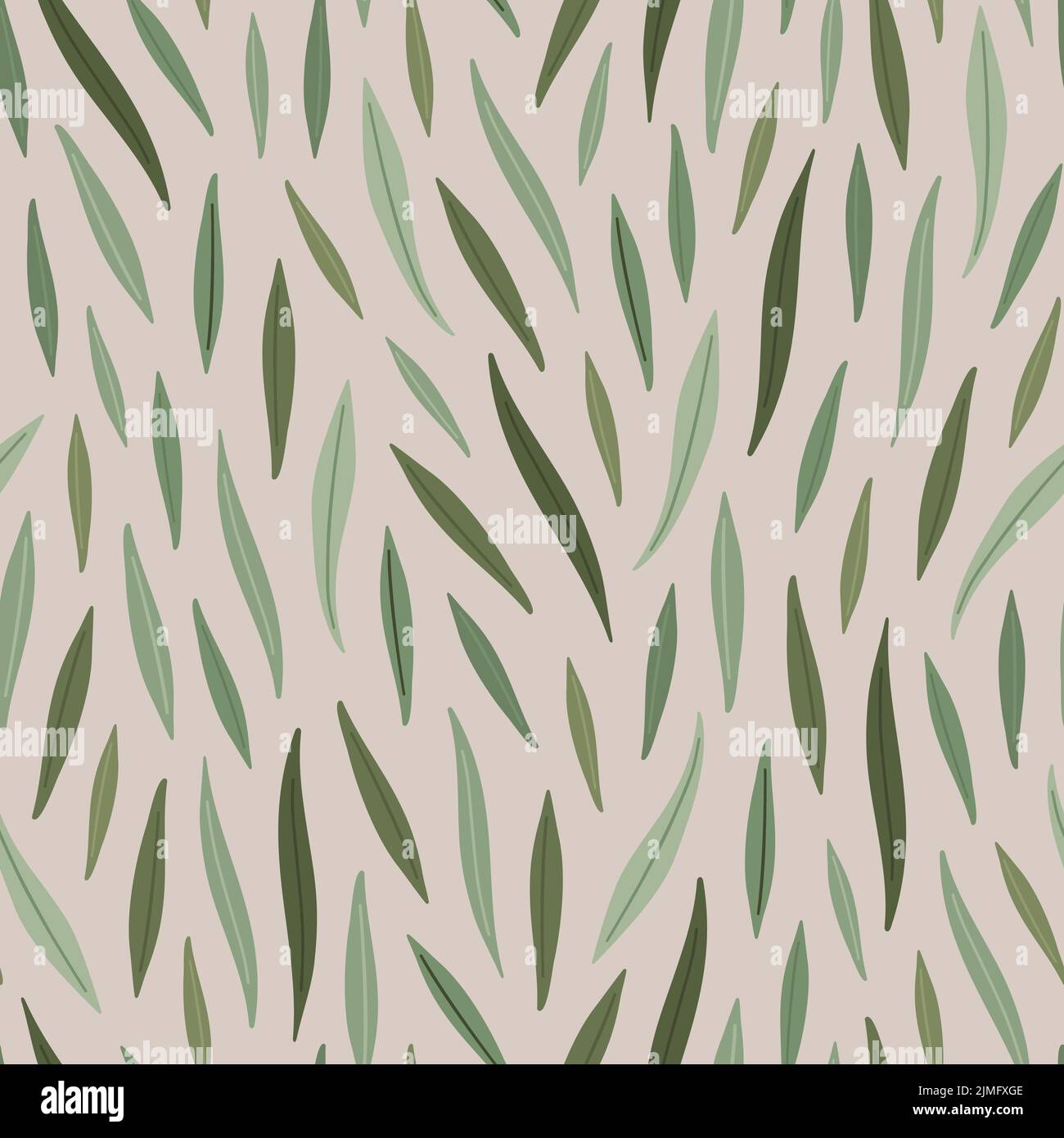 Green leaves pattern Stock Vector