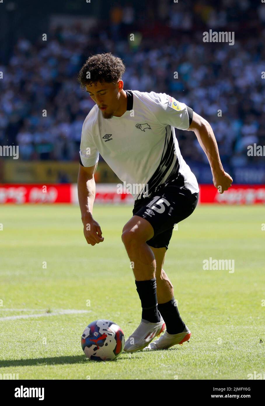 Derby County's Haydon Roberts during the Sky Bet League One match at The Valley, London. Picture date: Saturday August 6, 2022. Stock Photo